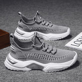 Zapatillas deportivas coreanas de tejido volador de moda para hombre